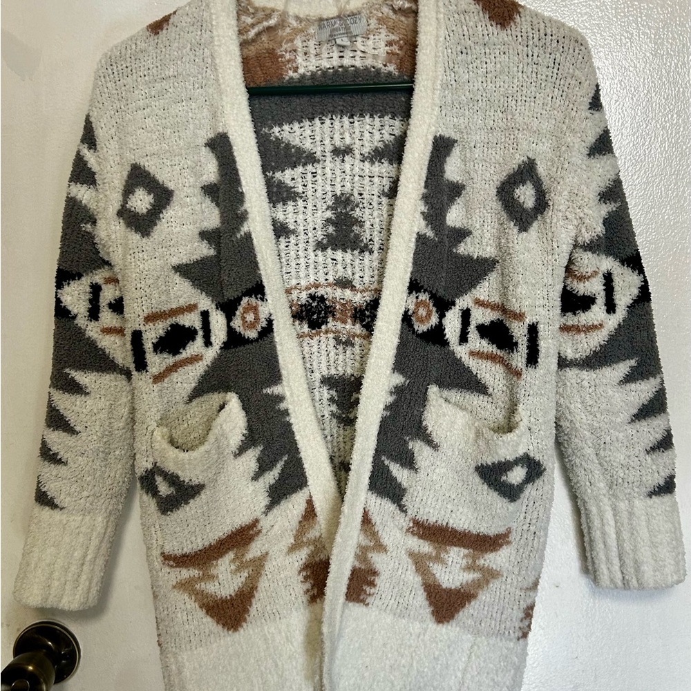 Warm and Cozy Lifestyle by Poor Girl Aztec Cardigan